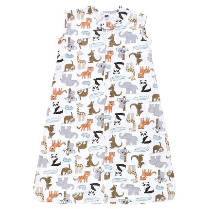 Hudson Baby Saco de Dormir, Manta, Sin Mangas, Unisex, de Algodón, Diseño de Animales de Zoo, 18-24 Meses