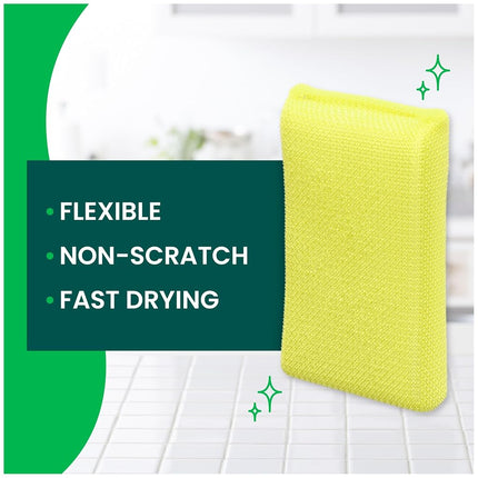 Scotch-Brite Cleaning pad, Yellow, 12 Count