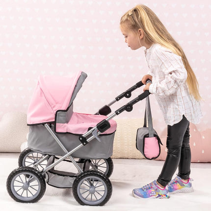 Bayer Trendy Baby Dolls Pram, Foldable Pushchair, 46cm Dolls, Fairy Design