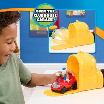 Just Play Disney Jr. Mickey Mouse Clubhouse 28 Inch Deluxe Game with 2 Exclusive Figures as a Gift, Lights and Sounds, 18 Pieces, Toy for Children from 3 Years