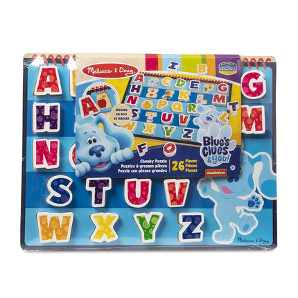 Melissa & Doug Blue's Clues & You! Wooden Chunky Puzzle - Alphabet