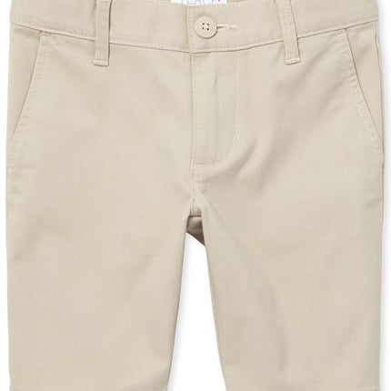 The Children's Place Girls' Chino Shorts, Bisquit, 6