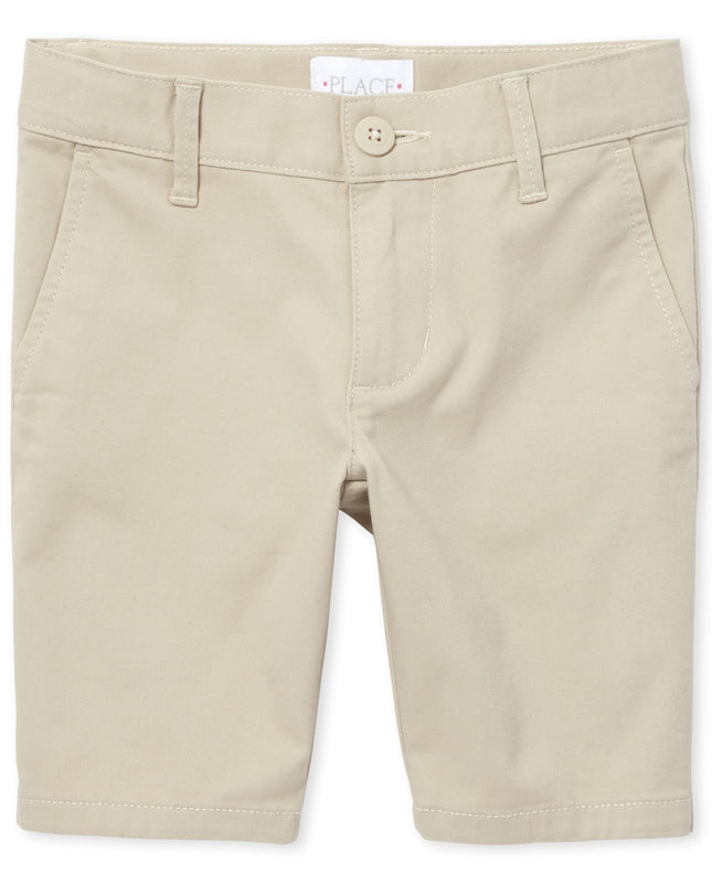 The Children's Place Girls' Chino Shorts, Bisquit 