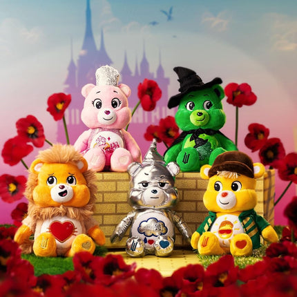 Care Bears Basic Fun x Wicked 22cm Plush – Love-a-Lot Bear as Glinda – Collectible Soft Toy from the x Wicked Collaboration, Pink