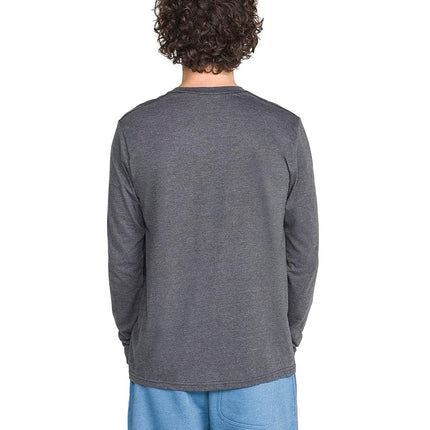 Volcom Men's Iconic Deadly Stones Long Sleeve T-Shirt, Charcoal, XXL