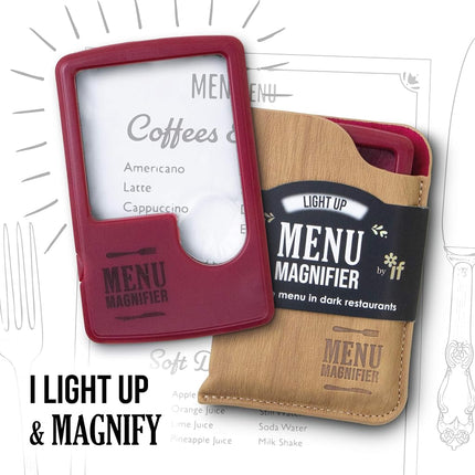 IF Light Up Menu Magnifier - Wine