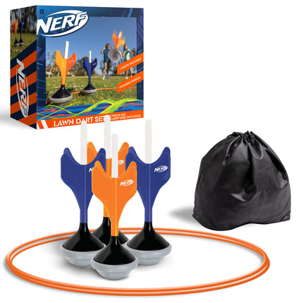 Nerf Soft Tip Lawn Dart Game Set, Includes 4 Lawn 