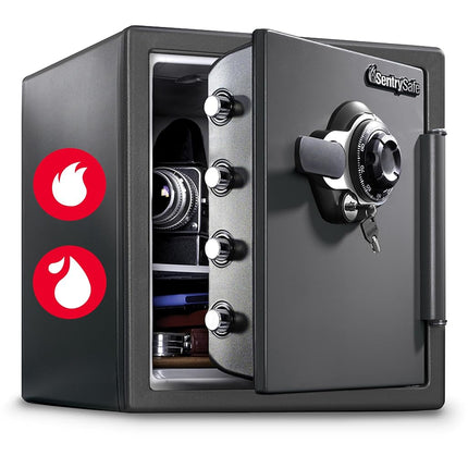 SentrySafe Fireproof and Waterproof Steel Home Saf