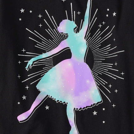 The Children's Place Girls' Short Sleeve Graphic T-Shirt, Ballerina, X-Large