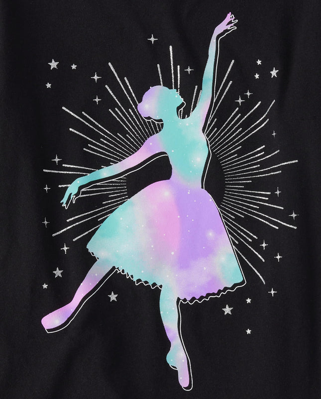 The Children's Place Girls' Short Sleeve Graphic T-Shirt, Ballerina, X-Large