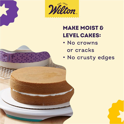 Wilton Bake-Even Baking Strips, Baking Tin Wraps, 6 Pieces
