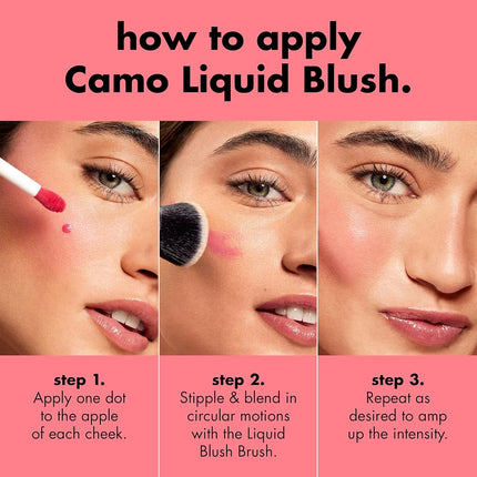 e.l.f. Camo Liquid Blush, Long-lasting Liquid Blush For High-pigment Color, Creates A Soft, Dewy Finish, Vegan & Cruelty-free, Suave Mauve