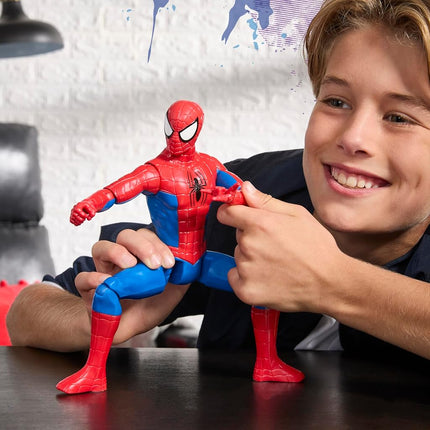 Marvel Spider-Man Titan Series Action Figure, 30-cm (12 inch) Super Hero Toys for Children Ages 4+, Red