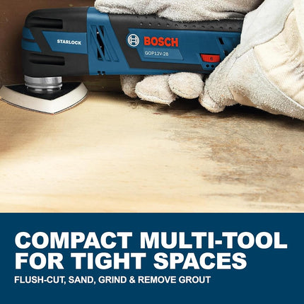 BOSCH GXL12V-270B22 12V Max 2-Tool Combo Kit with Chameleon Drill/Driver Featuring 5-in-1 Flexiclick® System and Starlock® Oscillating Multi-Tool