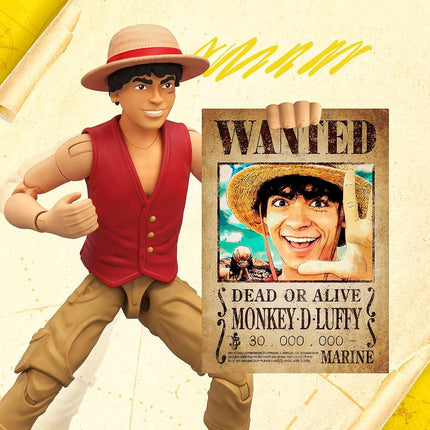 One Piece Monkey D. Luffy 6″ (15 cm) Action Figure with 6 Accessories