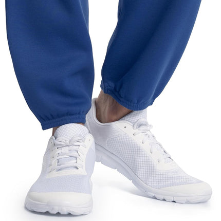 Fruit of the Loom Eversoft Fleece Elastic Bottom Sweatpants with Pockets, Relaxed Fit, Moisture Wicking, Breathable, Mellow Blue, Large