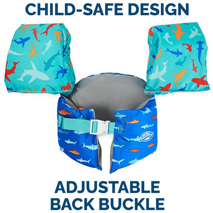 SwimWays US Coast Guard Approved Life Jacket Kids Swim Aids and Life Jackets for Kids 15-22kg Shark