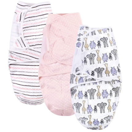 Hudson Baby Unisex Baby Quilted Cotton Swaddle Wra