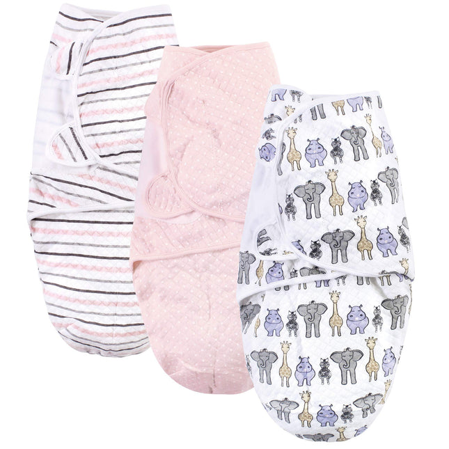 Hudson Baby Unisex Baby Quilted Cotton Swaddle Wra