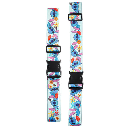 Disney Stitch Luggage Strap 2-Piece Set Officially Licensed, Adjustable Luggage Straps from 30'' to 72''