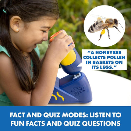 Learning Resources GeoSafari Jr. Talking Microscope Featuring Bindi Irwin: Microscope for Kids, STEM & Science Toy, Interactive Learning, Kids Microscope, Toy Gift Ages 3+