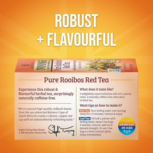 Twinings Tea Red African Rooibos Tea, 20 ct