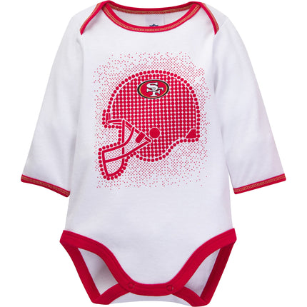 Gerber NFL Bébé Garçons Ensemble Cadeau de 3 Bodys Filles PANTALON À PIEDS ET BONNET, Couleur de l'équipe, 3-6 Mois US