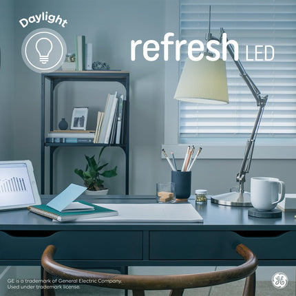 Focos LED GE Refresh, 60 vatios, luz diurna, decorativos, esmerilados, base pequeña (paquete de 8)