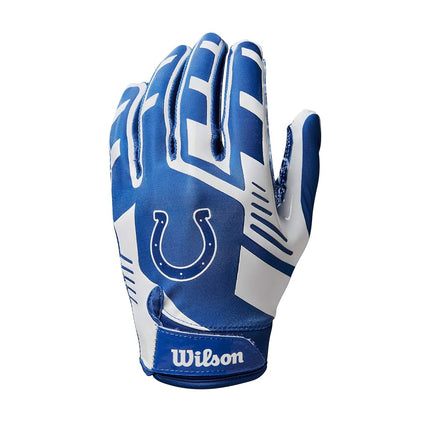 Wilson NFL Stretch Fit Football Gloves - Adult, Indianapolis Colts