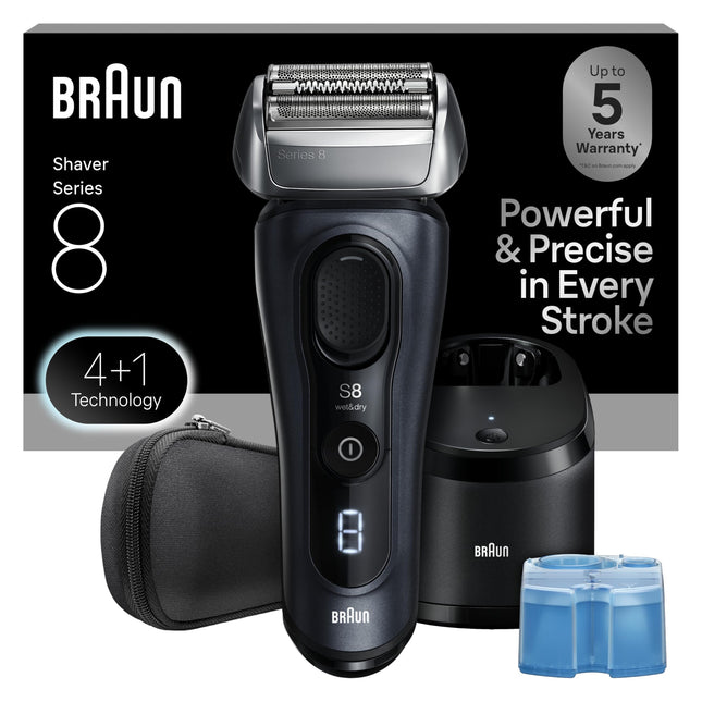 Braun Series 8 8560cc Electric Razor for Men, 4+1 