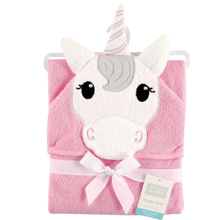 Hudson Baby Animal Hooded Towel, Unicorn, 33''x33''
