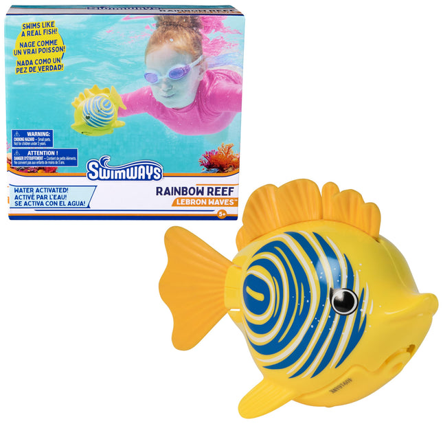 SwimWays Rainbow Reef Fish Toy, Kids Swimming Acce