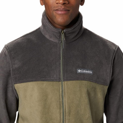 Columbia Men's Steens Mountain Full Zip 2.0 Fleece Jacket, Shark/Stone Green, 6X