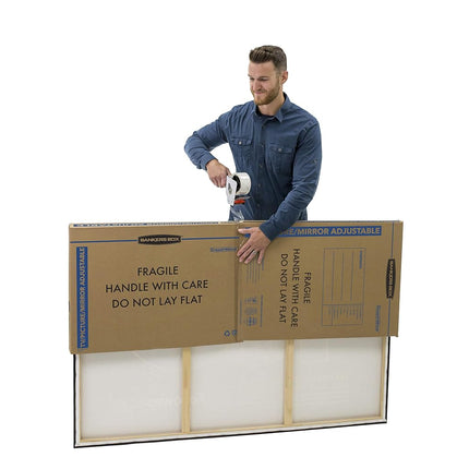 Bankers Box SmoothMove Picture/Mirror Box, Large, 48 x 4 x 33 Inches, 4 Pack (7711301)