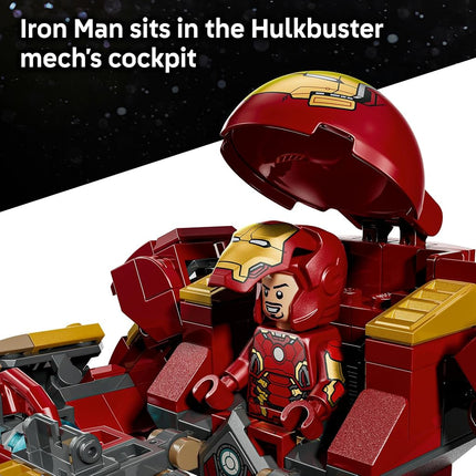 LEGO® ǀ Marvel Epic Battle: Hulkbuster vs.The Hulk 76343 Super Hero Building Toy for Boys and Girls Aged 9+ - Play-and-Display Set with 2 Minifigures and Hulkbuster Armour- Kids’ Birthday Treat Idea