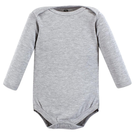 Lot de bodies à manches longues en coton unisexe Hudson Baby, rayures sportives, 12-18 mois