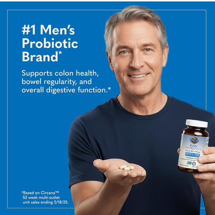 Raw Probiotics for Men 50 and Wiser 90 Capsules