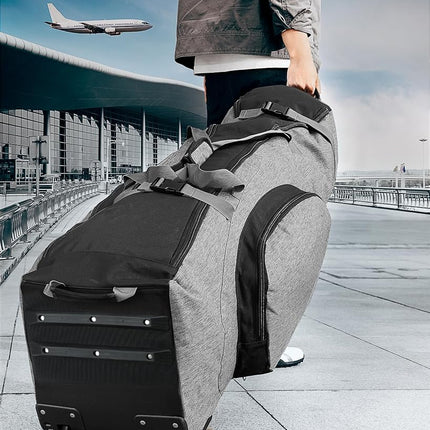 OutdoorMaster Padded Golf Travel Bag with Reinforced Wheels