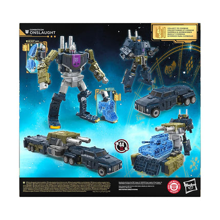 Transformers Age of the Primes Combaticon Onslaught, Commander Class 6.75-Inch Converting Action Figure, Robot Toys for Ages 8+