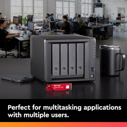 Western Digital WD Red SN700 250GB NVMe SSD for NAS devices, with robust system responsiveness and exceptional I/O performance