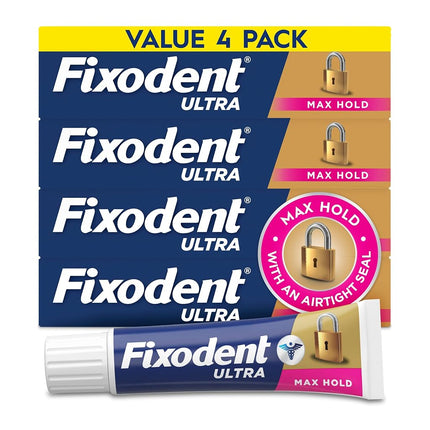 Fixodent Ultra Max Hold Secure Denture Adhesive Cr