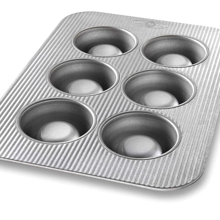 USA Pan Nonstick Brownie Bowl Pan, 6 Cup, Aluminiz