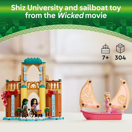 LEGO Wicked Glinda, Elphaba & Nessarose at Shiz University - Building Toy with a Boat, 3 Mini doll Figures and Fun Accessories - Gift for 7+ Year Old Girls & Movie Fans - 75681