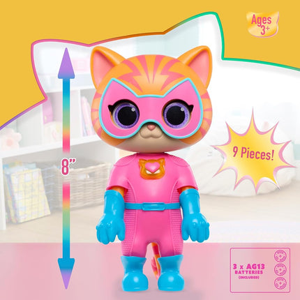 SuperKitties Chat-tastique Ginny transformable, jouets pour enfants dès 3 ans, cadeaux
