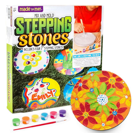 Made By Me Mix & Mold Stepping Stones, Make 4 DIY 