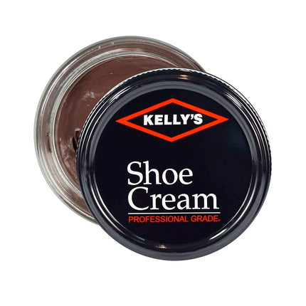Kelly's Shoe Polish 1.5 oz - Professional Grade Shoe Cream - Condition, Recolor, Polish Leather - Multiple Colors Available, Fashion Brown, 1.5 Ounces