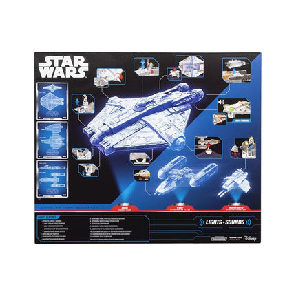 Star Wars Micro Galaxy Squadron Ghost (Secret Mission) - 15-Inch Vehicle with Three Additional Vehicles plus Ten Micro Figures Accessories - Amazon Exclusive