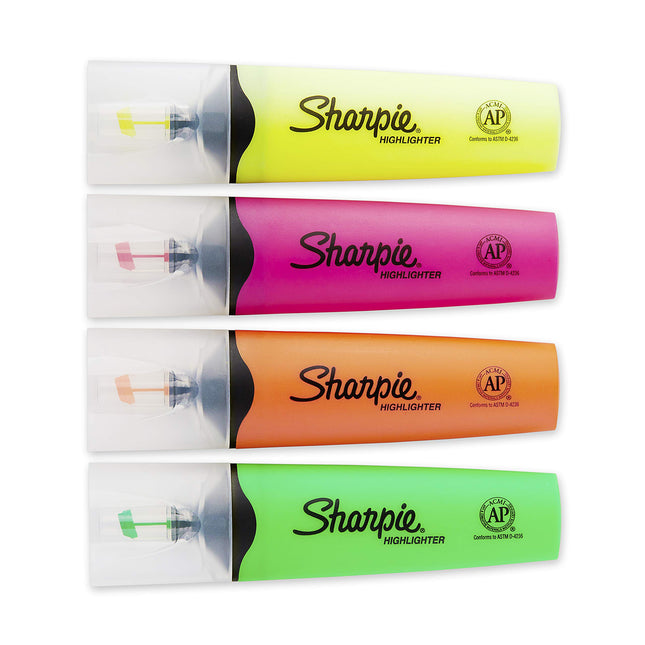 Sharpie Clear View Highlighter, Chisel Tip, 12 Pack