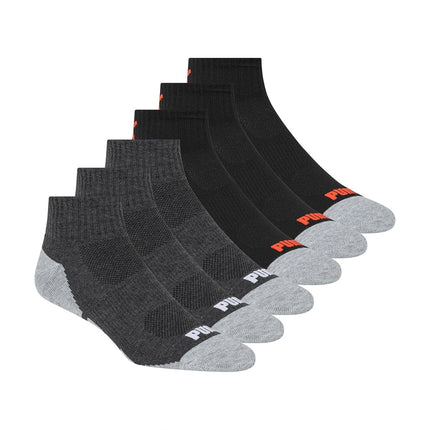 PUMA Socks Men's Quarter Cut Socks, Dark Grey, Soc