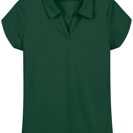 Nautica Girls' School Uniform Short Sleeve Perform